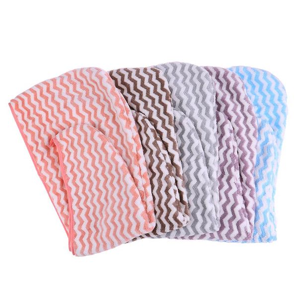 

towel coral fleece cationic quick-drying water-absorbing thickened dry hair shower cap wicking turban type hat