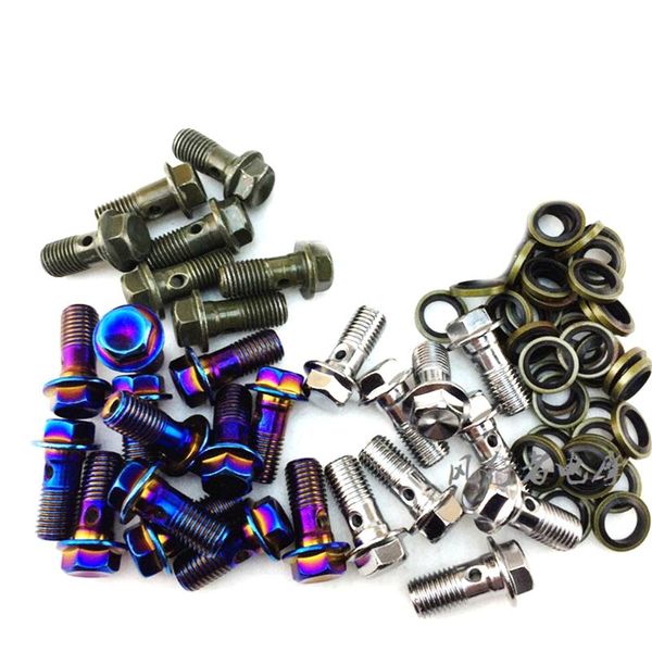 

motorcycle brakes brake caliper banjo bolt oil drain screw / hollow m10x1.25mm for hose master cylinder