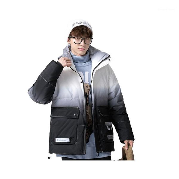 

winter men's versatile daily warm down jacket & parkas, Black
