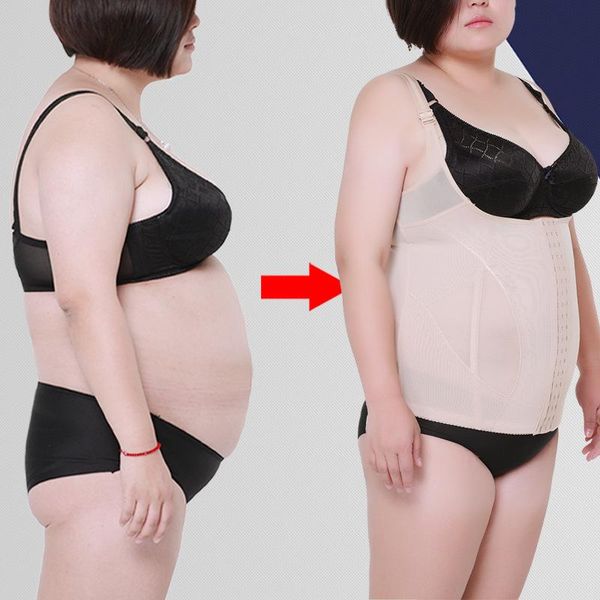 

oversize shapewear plus women's sling breathable breast-supporting corset 100kg shaping clothing shapers, Black;white