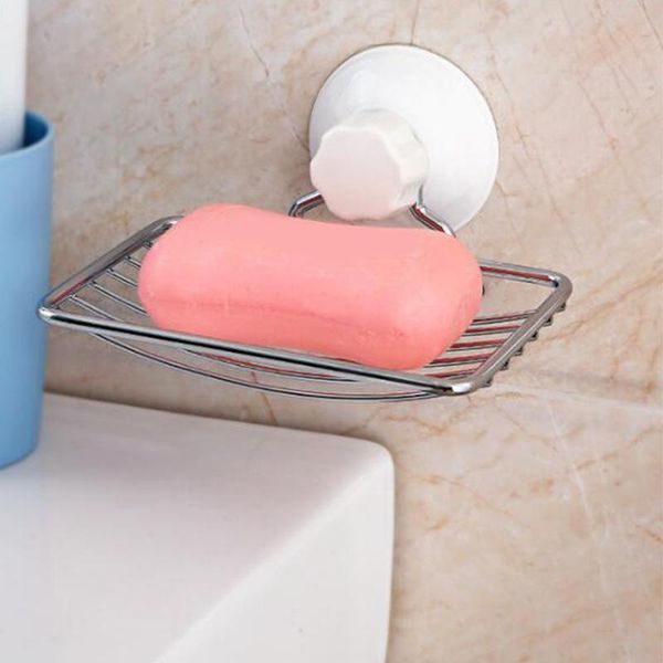 

soap dishes strong suction cup bathroom holder shower stainless steel dish tray accessories 1929