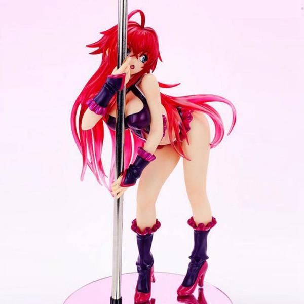 28 см High School Pole Dancing Dxd Rias Gremory Модель из ПВХ Игрушка для сексуальной девушки и мальчика Подарок Японские аниме-фигурки Игрушечные фигурки Q0722