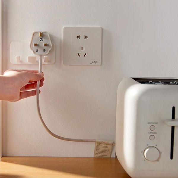 

kitchen plug bracket bathroom toothbrush towel hanger socket holder punch-plastic seamless hook bedroom storage rack & organization