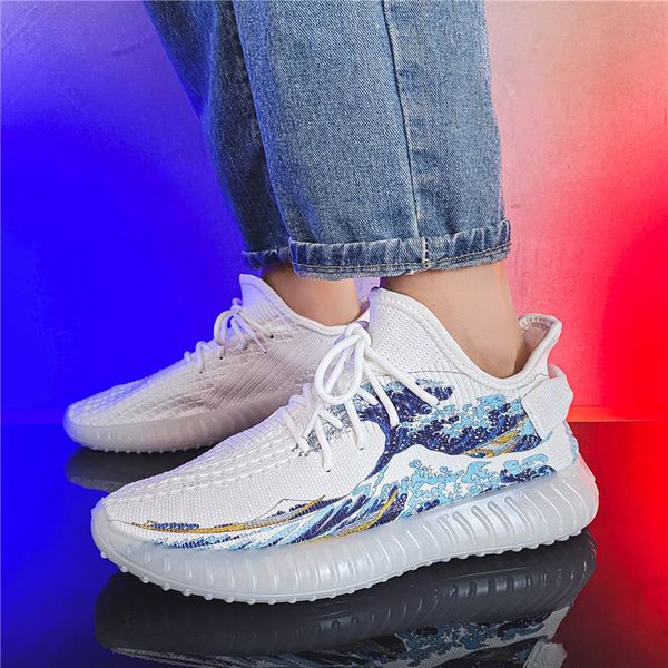 

fansi coconut men's summer breathable trend sports running 2021 spring and autumn mh casual sho, Black