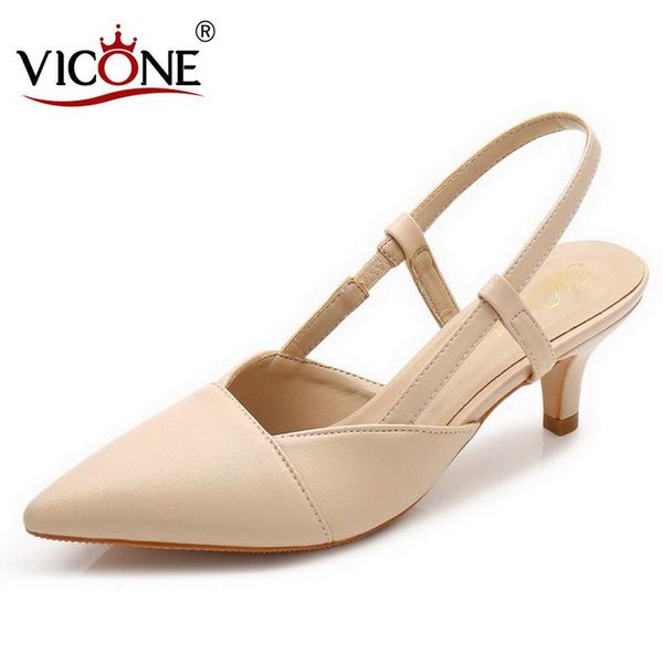 

dress shoes vicone women's pointed high-heeled sandalsv10223, Black