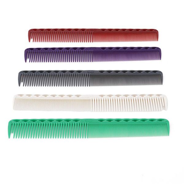 

hair brushes 1 pc professional anti-static salon flatcutting comb carbon hairdressing brush women styling tools, Silver