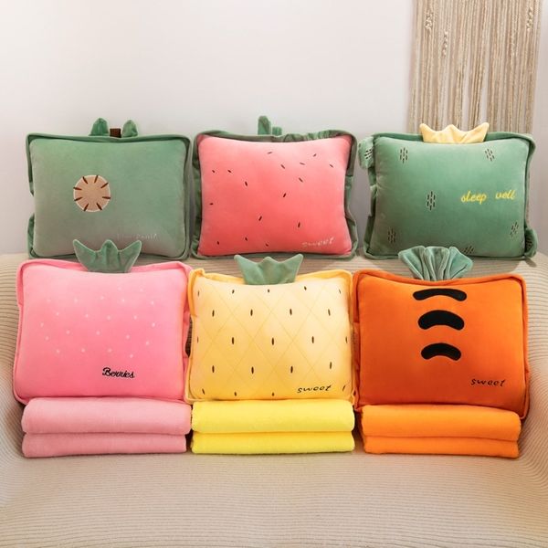 

new warm hand pillow air conditioner plush toy fruit doll