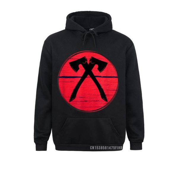 

men's hoodies & sweatshirts axe throwing vintage graphic hoodie street long sleeve labor day men winter sportswears 2021 est, Black