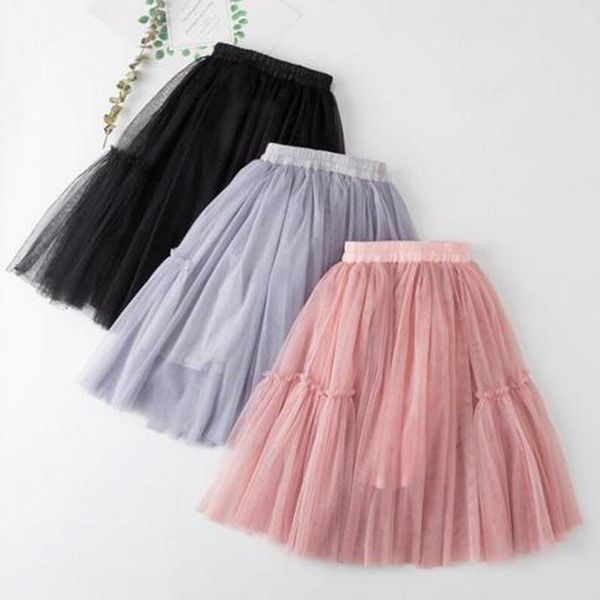 

skirts girls long tutu fluffy kids ball gown cake teen girl pettiskirts skirt toddler princess dance party 95-160cm, Blue