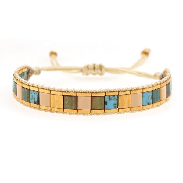 

charm bracelets tila bracelet for women bohemian colored jewelry miyuki bead jewellery trendy adjustable wholesale pulseras, Golden;silver