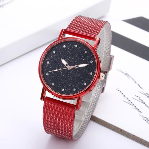 

wristwatches relogio feminino fashion quartz luxury womens watch for girls gift with date and steel wristband, Slivery;brown