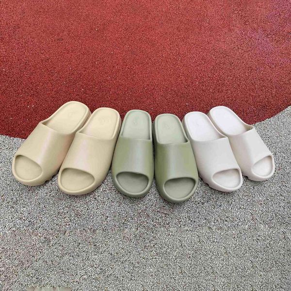 

ss slides graffiti bone resin desert sand designer slippers foam rnnr ararat summer fashion earth brown flat slide men women beach causal, Black