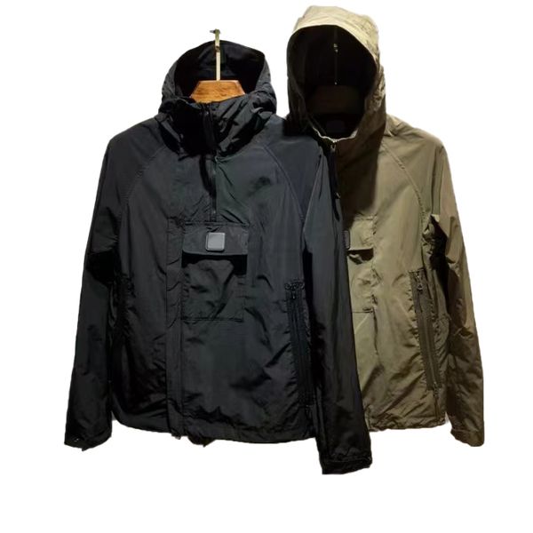

cptoney astone is lan d men's jackets designer thick style stand-up collar jacket zipper, Black;brown