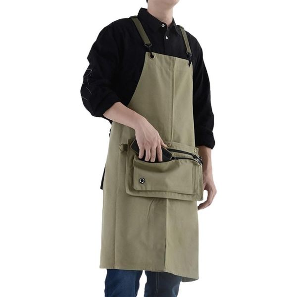 

aprons fashion wear canvas waterproof apron denim kitchen overalls shoulder bag