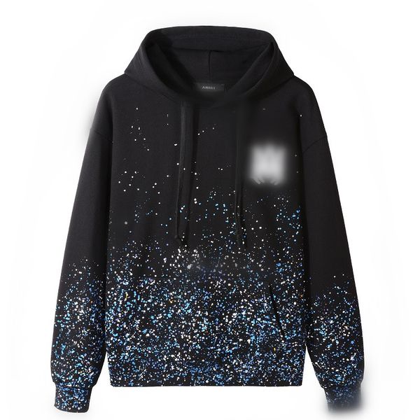 

22ss mens hoodie designer hoodies men women pullover loose fit long sleeve mens round neck sweaters size s-xl, Black