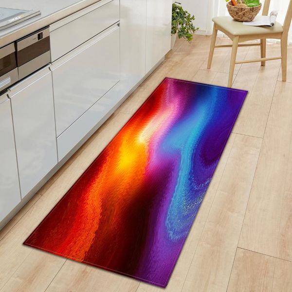 

carpets printed floor mat kitchen non-slip absorbent strip gradient bedroom sofa foot pad rug indoor