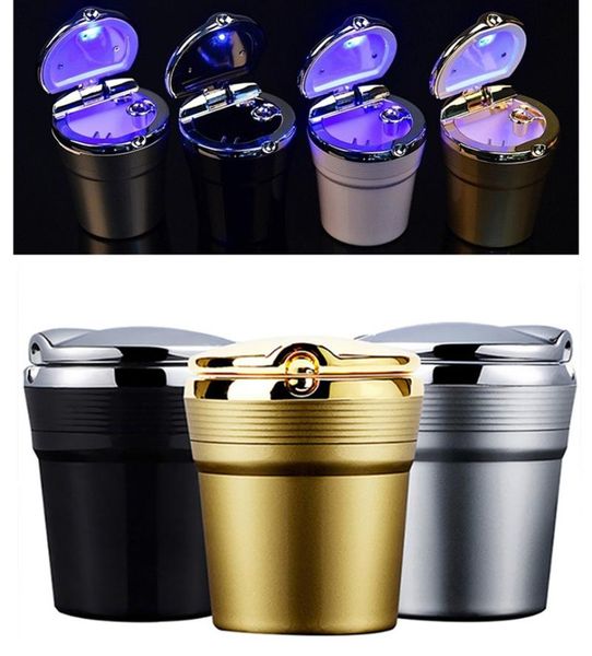 

interior decorations universal car ashtray with led lights cover creative personality covered inside the multi-function supplies