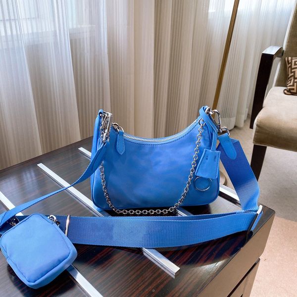 

2021 designer shoulder bags luxury nylon handbags elling wallet fashion women messenger bag crossbody hobo purses handbag with box