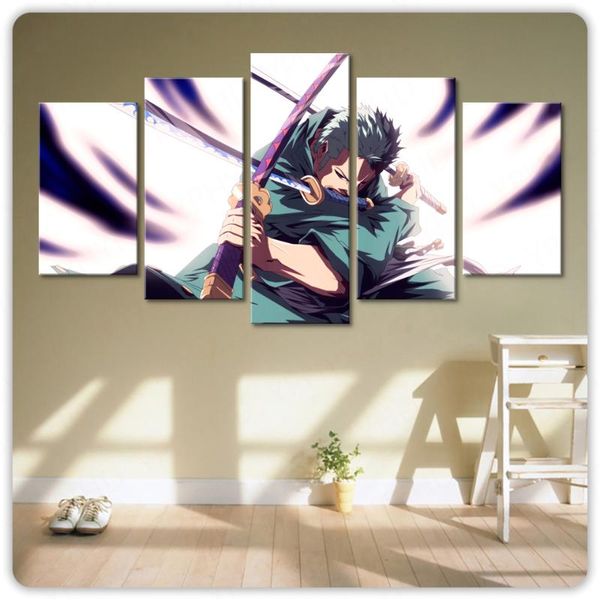 

paintings hd printed pictures 5 pieces one piece animation poster modern canvas painting home decor for living room wall artwork framed