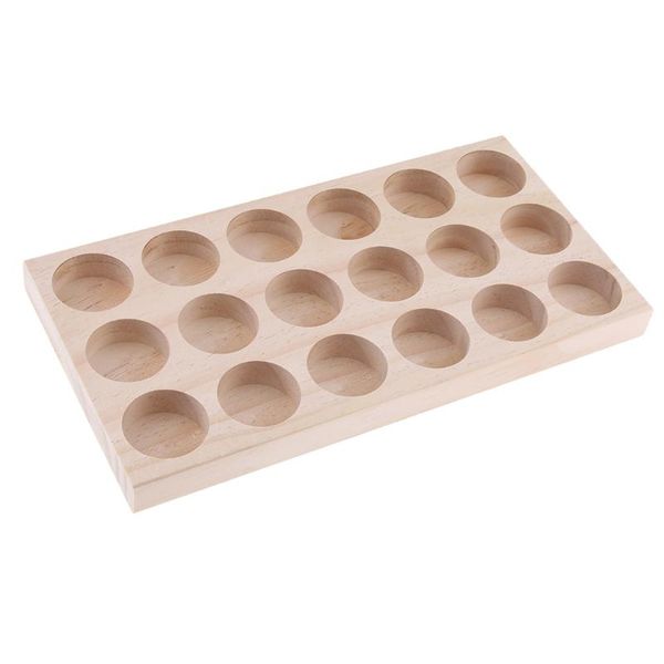 

slots, nail polish storage shelf organizer essential oil wooden box rack holds 30/20/10/5ml bottles & jars
