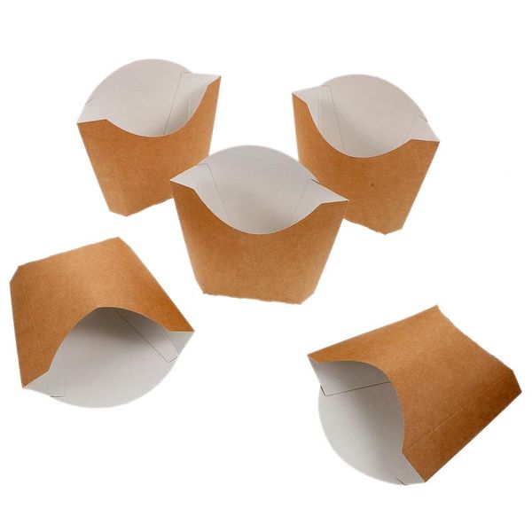 

gift wrap 100pcs baked food fried kraft paper box chips wrapping boxes