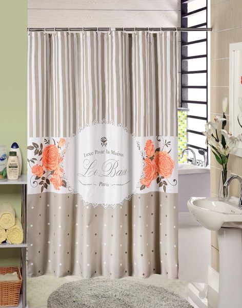 

shower curtain flower pattern el waterproof hanging cloth printing curtains for bathroom 3jl556 jarlhome