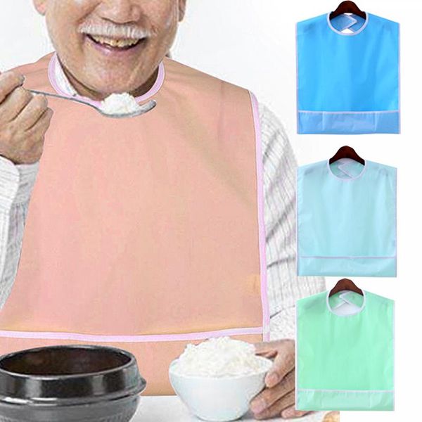 

aprons waterproof mealtime bib protector disability aid washable apron pink blue
