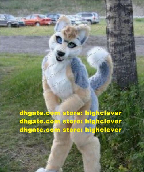 

furry husky dog wolf fursuit mascot costume cartoon character outfit suit commercial promotion american jubilee zz7580, Red;yellow
