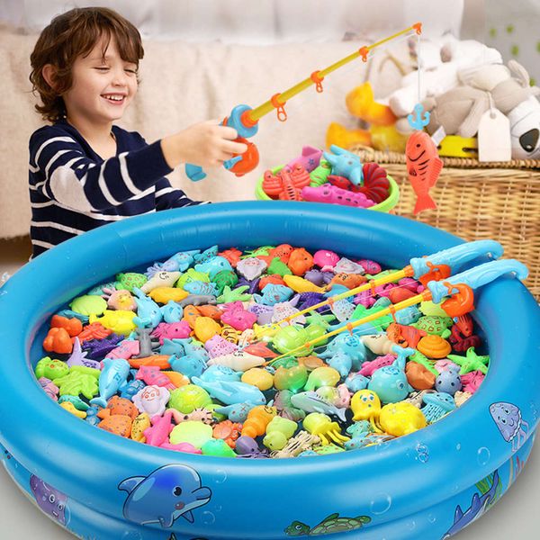 

toy fishing accessories bucket toys ing in the luminous induction fish swimming package