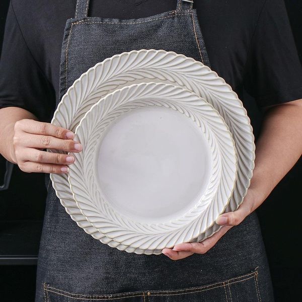 

dishes & plates household ceramic plate porcelain dish dessert dinner dinnerware home kitchen supplies