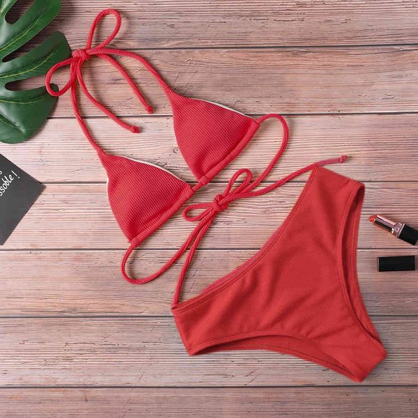 

push-pull bikini, women's swimsuit, solid bikini suit, beach swimsuit in 2019