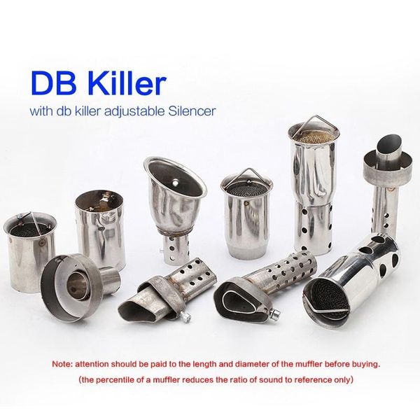 

for motorcycle exhaust muffler motorbike removable front catalyst db killer universal 47mm 50.8mm 60mm system
