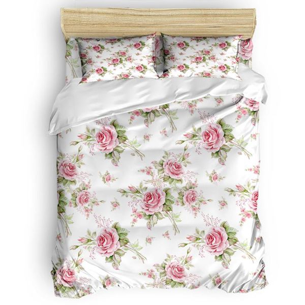 

bedding sets pink rose romantic duvet cover set with pillowcase comfortable bedroom supplies king size