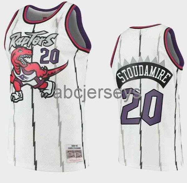 

men's damon stoudamire mitchell & ness white 1995-96 jersey men women youth basketball jersey size xs-6xl or custom any name number, Black
