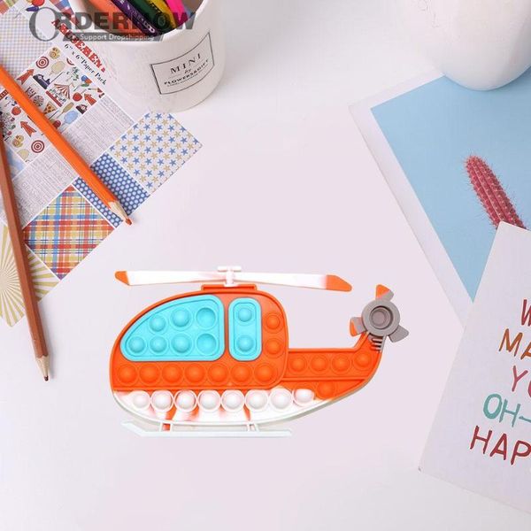 

party favor ambulance/helicopter push bubble toy stress relief special decompression needs autism concentration toys for adults kids