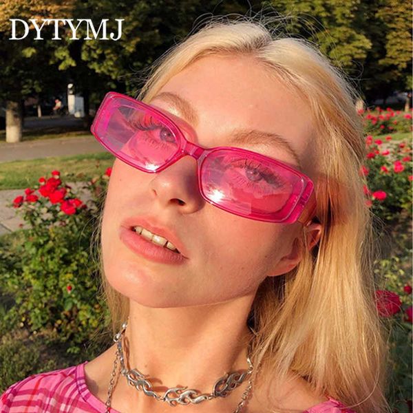 

sun glasses dytymj vintage cat eye sunglasses women square for luxury brand designer retro pink shades, White;black