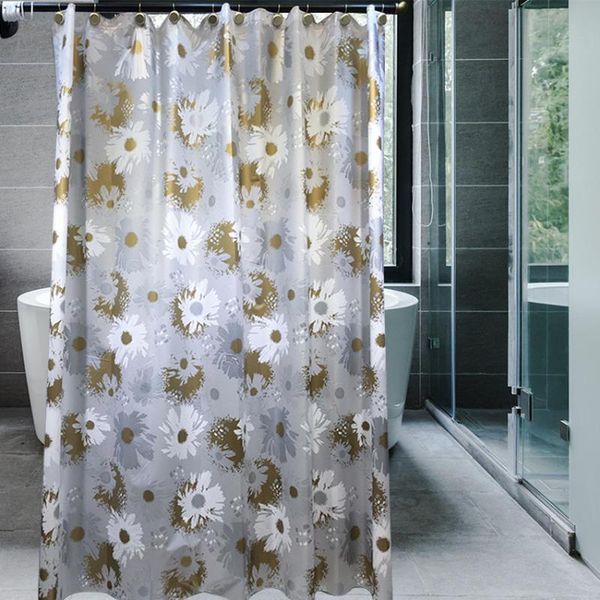 

floral print mildew proof shower curtain waterproof eva stocked eco-friendly simple modern for home bathing cover curtains