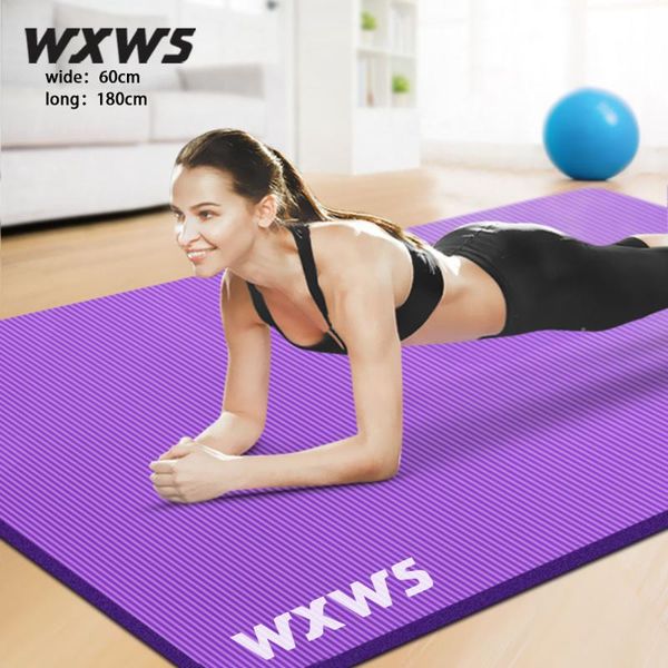 

yoga mats 180*60*1cm thick mat, non slip exercise & fitness with carrying strap