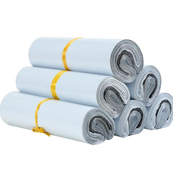 

storage bags 50pcs/lots white courier bag express envelope mail mailing self adhesive seal plastic packaging pouch