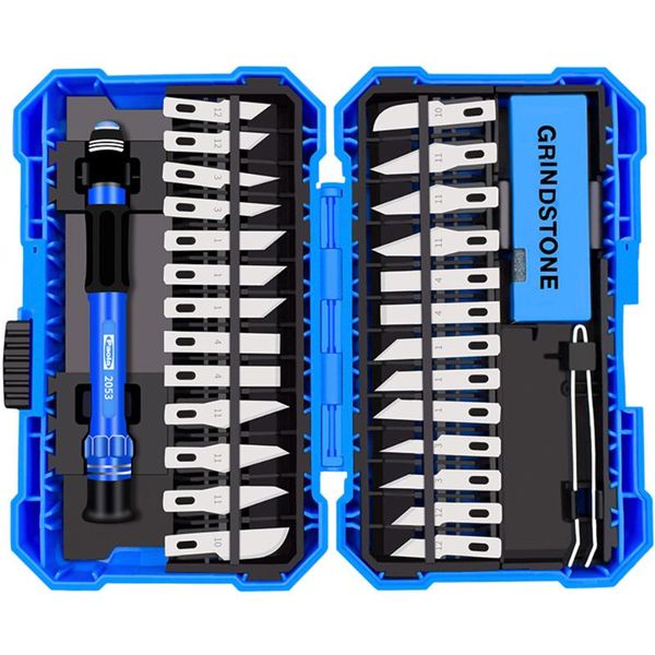

professional hand tool sets 30 pcs multi-functional woodworking carving knife aluminum alloy handmade craft precision cutter art work paper