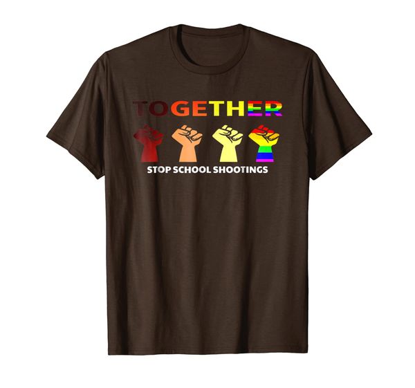 

sschool shootings end gun violence shirt, White;black