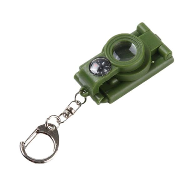 

telescope & binoculars keyring monocular collaspble keychain toy foldable key ring pendant, green