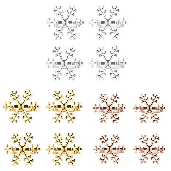 

napkin rings -4pcs christmas snowflake shape holders for home birthday