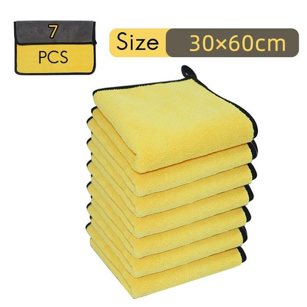 

pcs car wash microfiber towel auto cleaning drying cloth hemming super absorbent