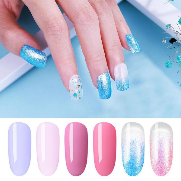 

nail art kits elite99 6 pieces/lot shimmer glitter gel polish set uv led for manicure long lasting soak off varnishes