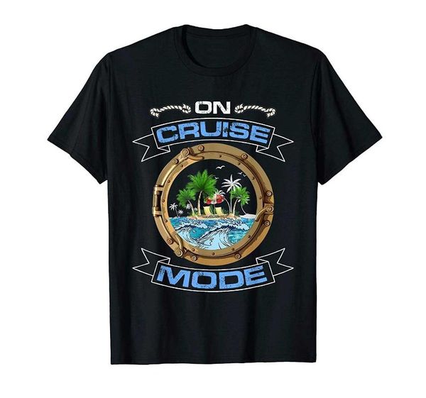 

men's t-shirts on cruise mode cruising men women boys and girls porthole t-shirt, White;black