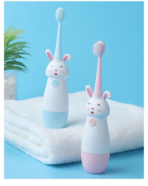 

smart electric toothbrush lovely students super children cartoon pattern kids with soft replacement head cute