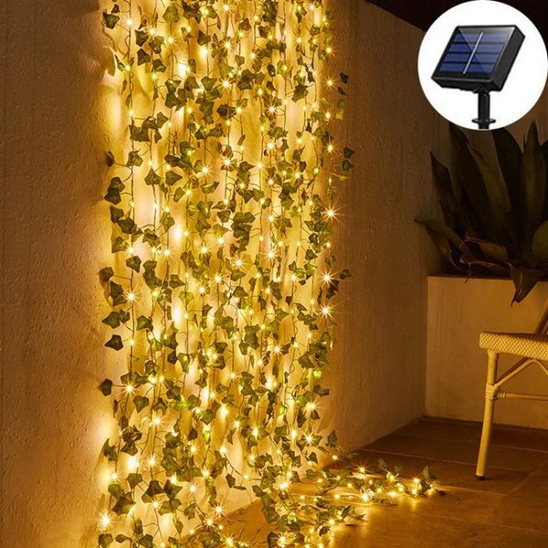 

strings 5/2m led solar rattan decorative light string fairy lights waterproof outdoor garland lamp christmas garden decor