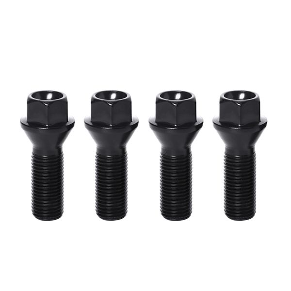 

m12 1.5 1.5 m14 x 1.25 4 pcs car wheel screw bolt lock lug nut for bmw f10 f11 f30 f32 f34 f15 f16 f25 f26 e60 e90 g30