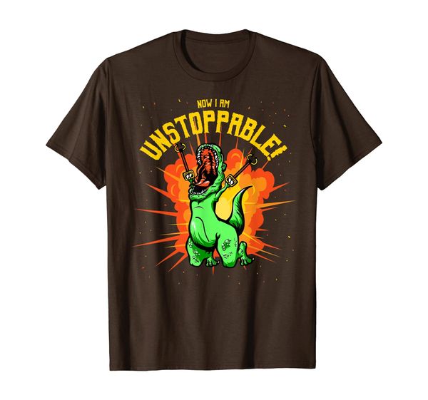 

Now I Am Unstoppable T-Rex T-Shirt Funny Dinosaur Claws Tee, Mainly pictures